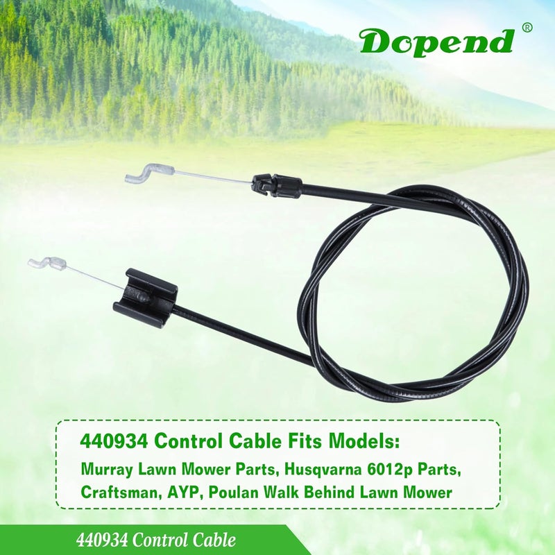 Dopend 532440934 440934 Control Cable for Murray Lawn Mower Parts, Husqvarna 6012p Parts, Craftsman, AYP, Poulan Walk Behind Lawn Mower, Replaces 440934 Zone Control Cable - Image 5